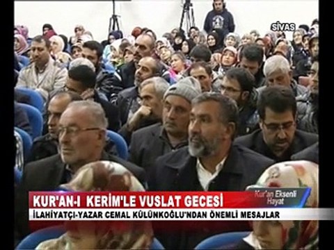 Gazeteci Yazar Cemal Külünkoğlu Sivas'ta Konferans Verdi