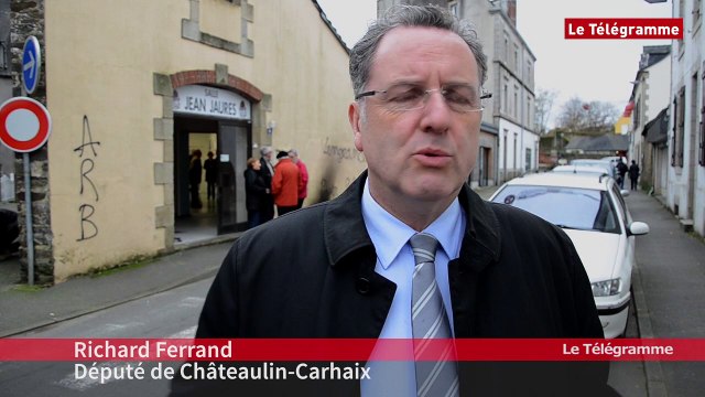 Carhaix. Local du PS vandalisé : la réaction de Richard Ferrand