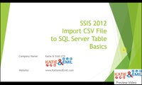 SSIS Import CSV file into SQL Server table