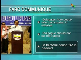 Colombia: FARC, gov't indicate willingness to restart talks