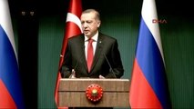 Cumhurbaşkanı Erdoğan Rusya Devlet Başkanı Putin ile Ortak Basın Toplantısı Düzenledi 2