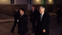 Arrivée de Manuel Valls et Jean-Marc Ayrault