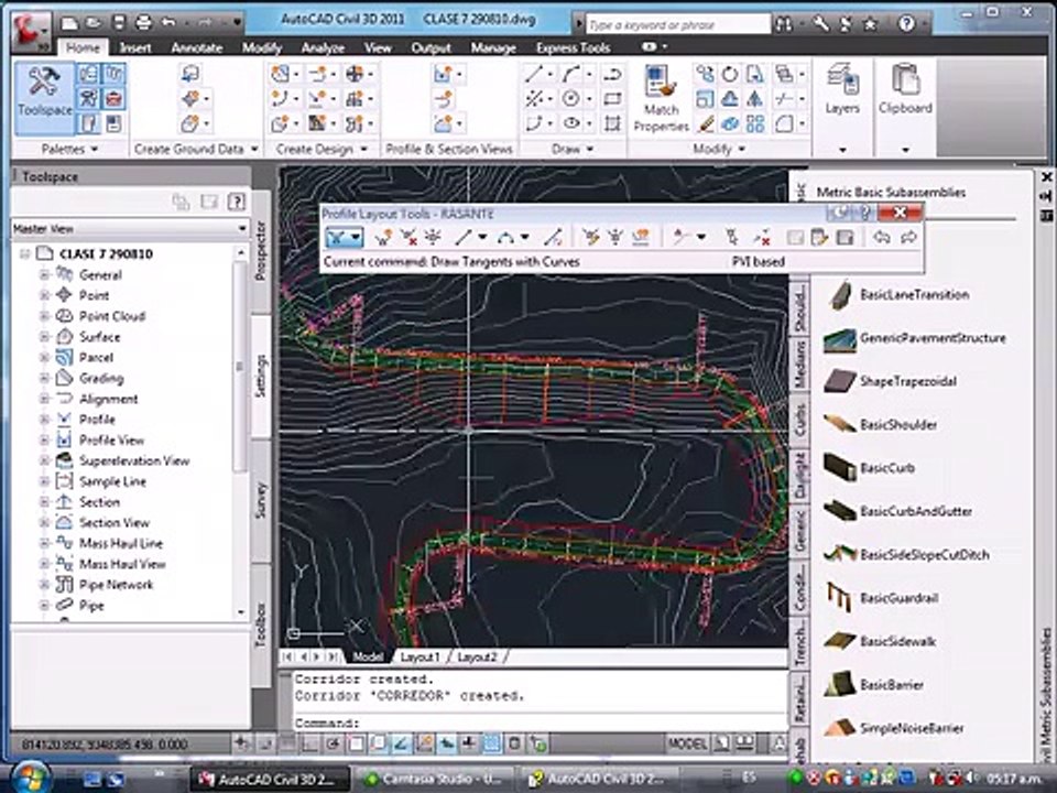 [04_20] AutoCAD Civil 3D 2010 - Corredores | Clase 5