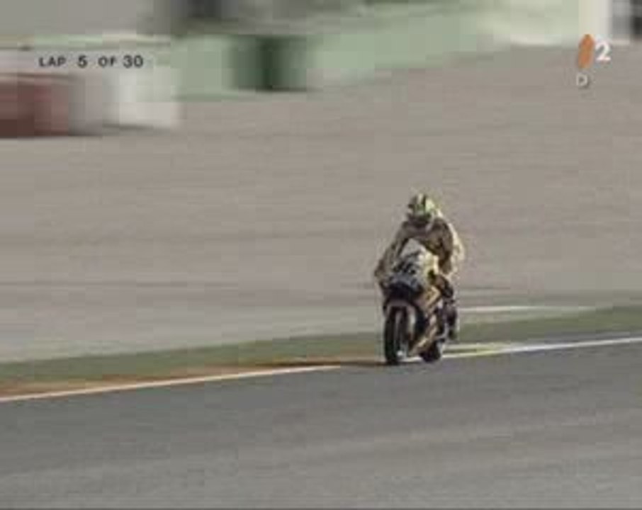 Chute de Rossi à Valencia en 2006