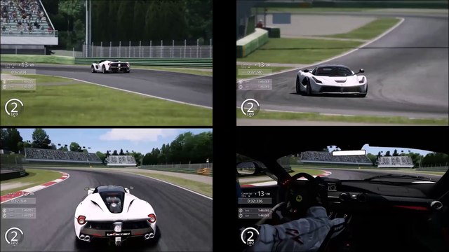 Ferrari LaFerrari, Autodromo Internazionale Enzo e Dino Ferrari (Imola); Onboard, Chase, Multi-Cam Replays; Assetto Corsa HD