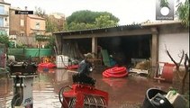 Una joven muere en Gerona por las fuertes lluvias
