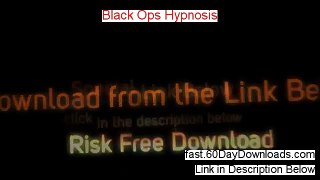 Black Ops Hypnosis Review (First 2014 eBook Review)
