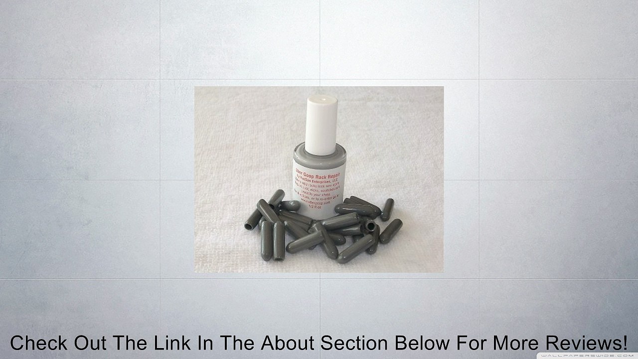 Uber Goop Dark GREY Dishwasher Rack Patch/Glue w/25 caps Review