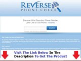 The Reverse Phone Check Real Reverse Phone Check Bonus   Discount