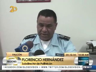 Delitos en Falcón disminuyeron 96% en noviembre