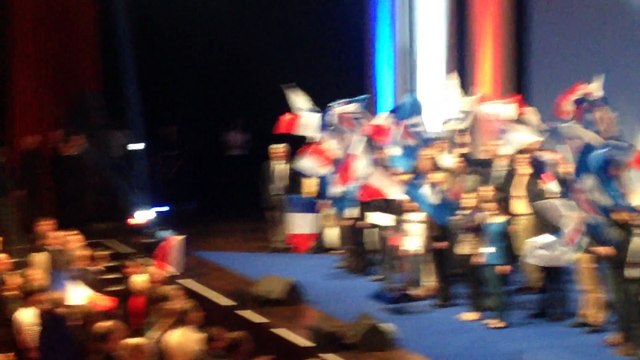 Marseillaise - meeting de Marine Le Pen - congrès FN 2014 - Lyon