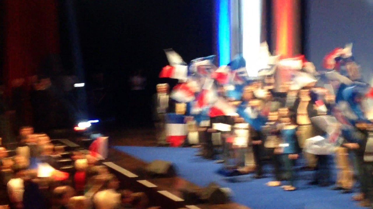 Marseillaise - meeting de Marine Le Pen - congrès FN 2014 - Lyon