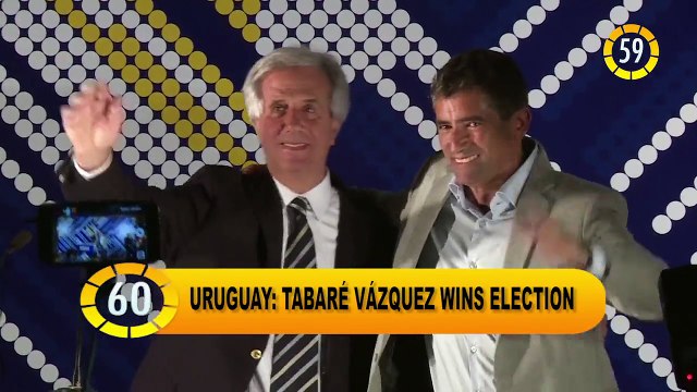 In 60 Seconds - Tabare Vazquez wins in Uruguay