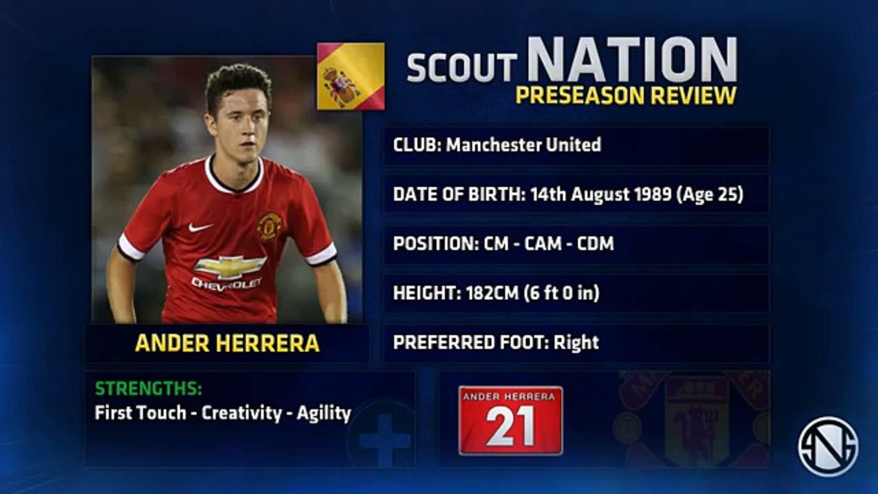 ANDER HERRERA | Skills & Assists | Manchester United | 2014/2015 Preseason (HD)