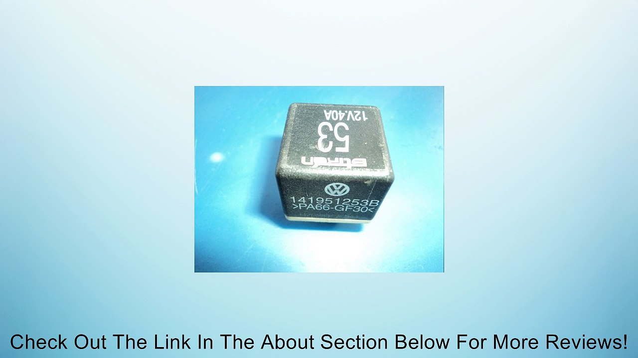 VW RELAY # 53 MULTIPURPOSE 141951253B 141 951 253B GOLF JETTA PASSAT MK3 B3 B4 Review