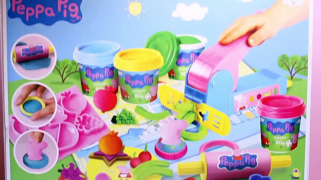 Peppa Pig Mega Dough Set Play Doh Fun Factory Machine Play Dough Treats Cupcakes Toys