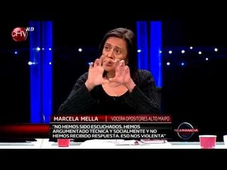 Marcela Mella: "Alto Maipo es un proyecto privado que es defendido por el Estado"