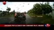 Motociclista casi graba su propio choque en medio de autopista - CHV Noticias