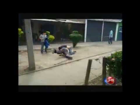 Graban violenta pelea entre conductor de Transantiago y pasajero