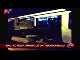 Combos y patadas: Pasajeros de Transantiago protagonizaron agresiva pelea - CHV Noticias