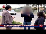 Cuestionan a carabinero de franco que intentó detener a menor que realizó grafiti - CHV Noticias