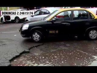Mira el mal estado en que se encuentran las calles de Santiago | La Mañana de CHV