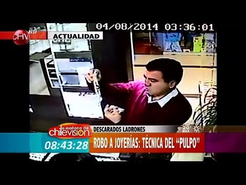 Descarados ladrones roban joyerías con la técnica del Pulpo - La Mañana de Chilevisión