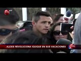 Continúan las vacaciones de Alexis Sánchez: Ahora revolucionó la ciudad de Iquique - CHV Noticias