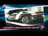 Revelan impactante fotografía del auto de Alexis Sánchez después del accidente