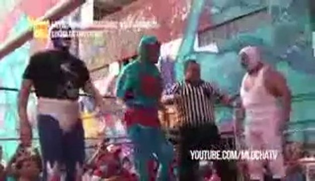 Mil Mascaras, Dos Caras y Sicodelico vs Brazo de Oro, Brazo de Plata y Brazo de Platino