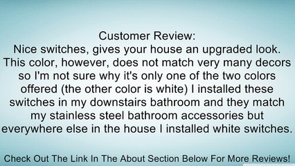 Legrand Adorne ASPD1532M4 Paddle Switch Review