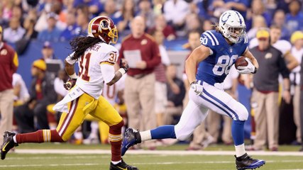 Watch Indianapolis Colts Player Coby Fleener  Drop Open Pass