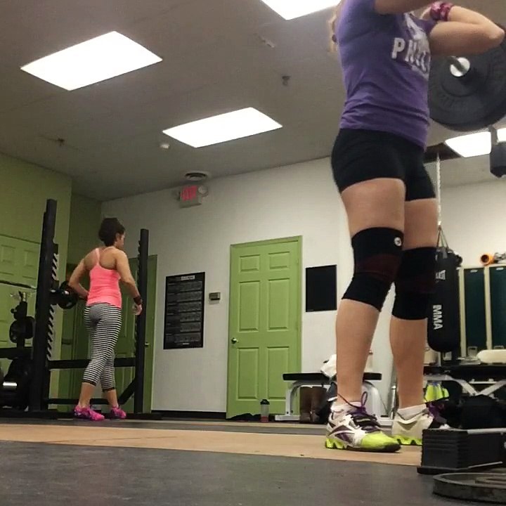 155# front squat (90% wave) first rep