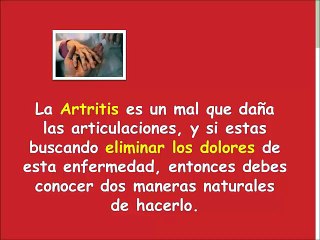 Eliminar el dolor de artritis - Artritis Consejos