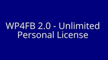 WP4FB 2.0 - Unlimited Personal License Reviews, Chack WP4FB 2.0 - The Nr. 1 Facebook Plugin