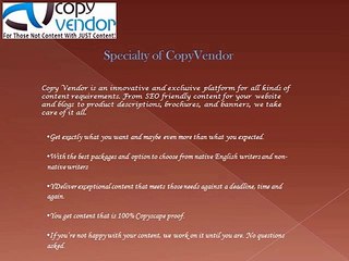 Comprehensive Content Writing Services