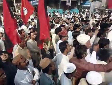 Ayaz Latif Palijo in Jacobabad Join JUI Dharna during Bedarimarch Part-2
