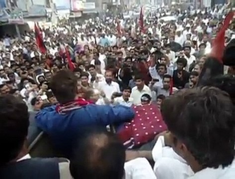 Ayaz Latif Palijo speech Bedari March in Larkana 0n 28 Nov 2014