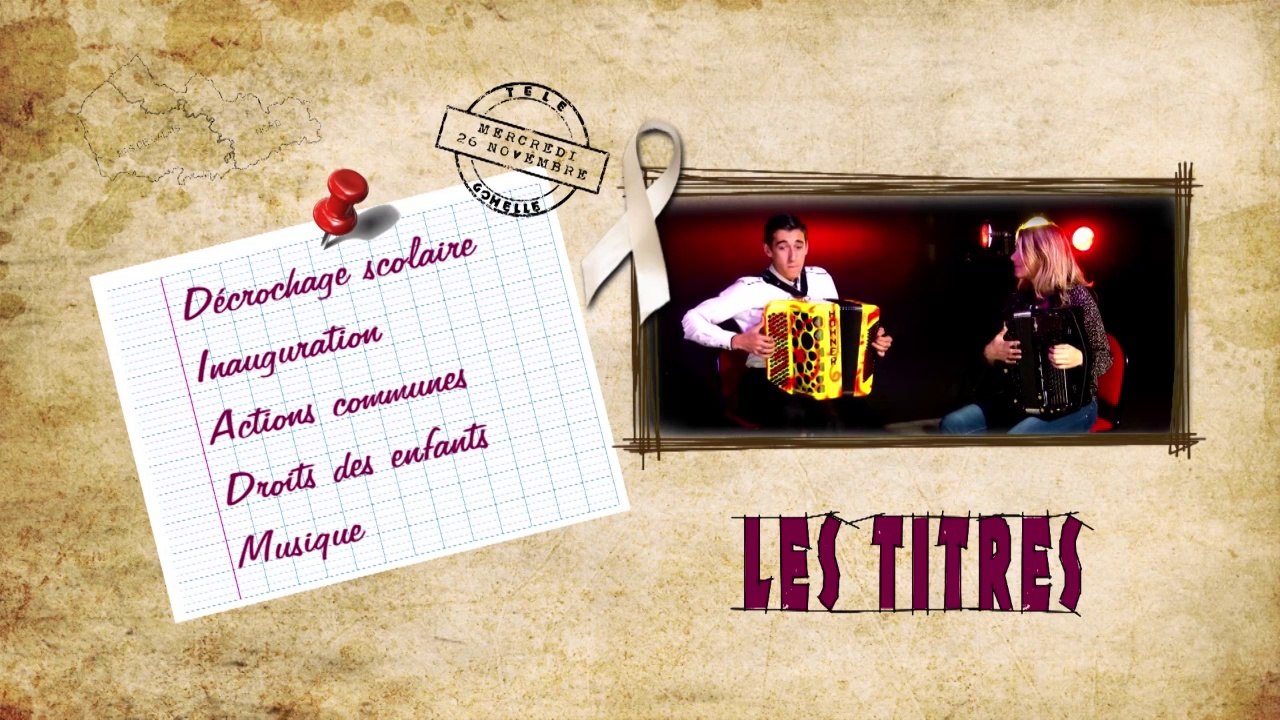 Journal du mercredi 26 novembre