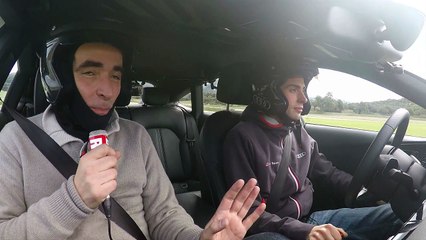 Christophe Bourroux teste la Audi RS 7 Piloted Driving, la voiture autonome de course