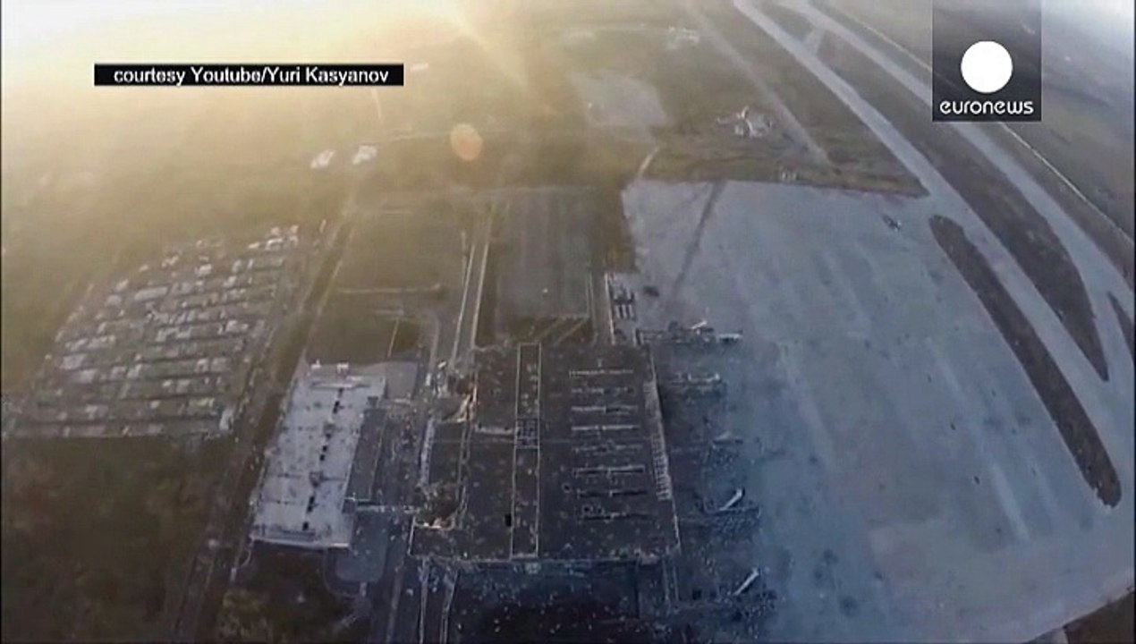 Waffen schweigen am Flughafen Donezk