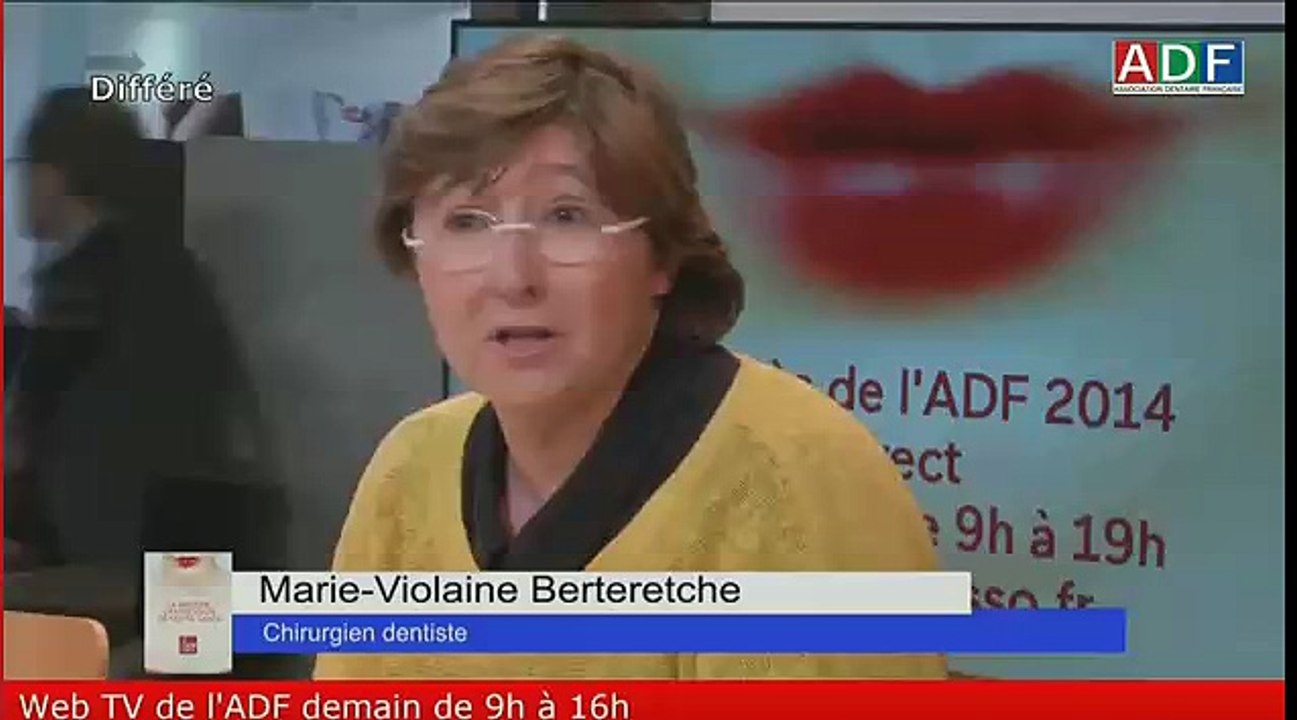 #ADF 2014 : [Web TV] Esthétique En Odontologie :  interview de Marie-Violaine Berteretche