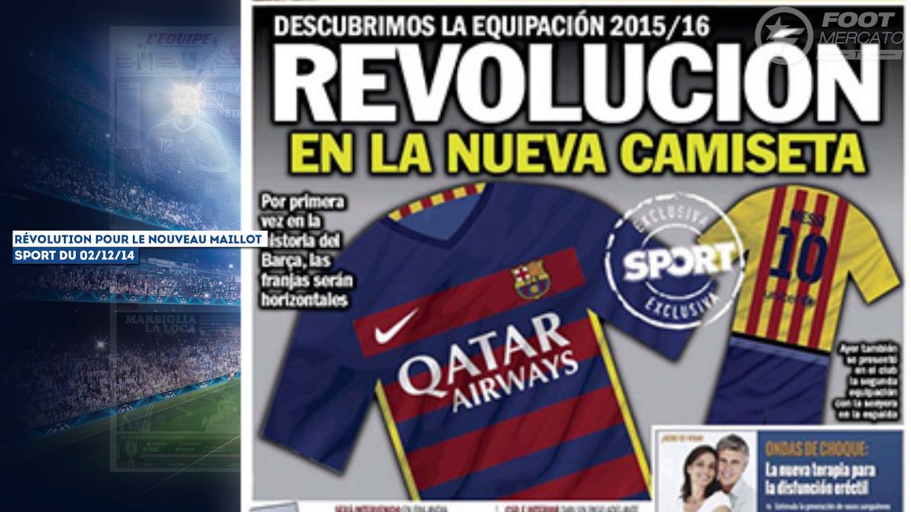 Le nouveau maillot révolutionnaire du Barça, la presse anglaise dégomme Balotelli !