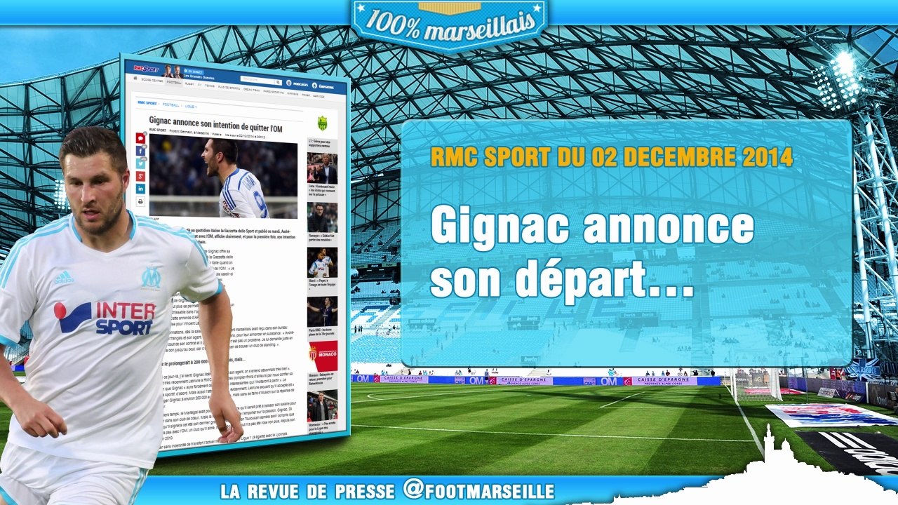 Gignac annonce son départ, Fanni revient de loin... La revue de presse de l'Olympique de Marseille !