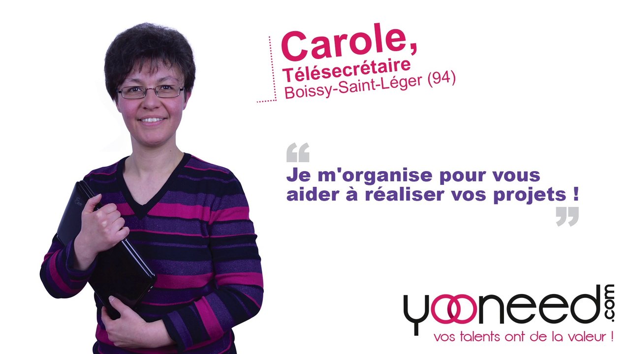 Télésecrétaire  à Boissy Saint Léger (94470 _ Val de Marne) avec Carole - Yooneed