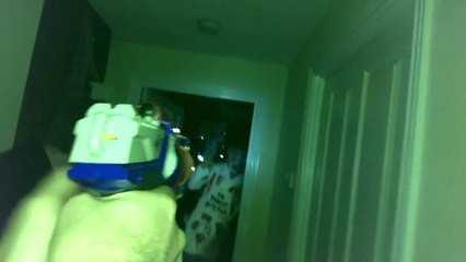 Pretend Zombie Battle Birthday Surprise