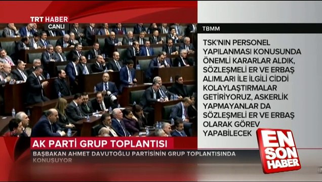 Başbakan Davutoğlu'ndan bedelli askerlik müjdesi