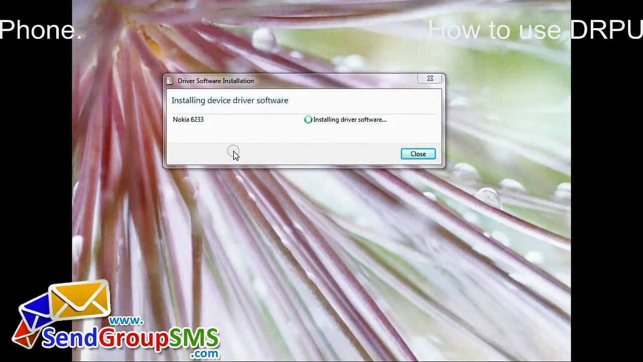 How to Send SMS from PC using Nokia 6233 GSM Mobile