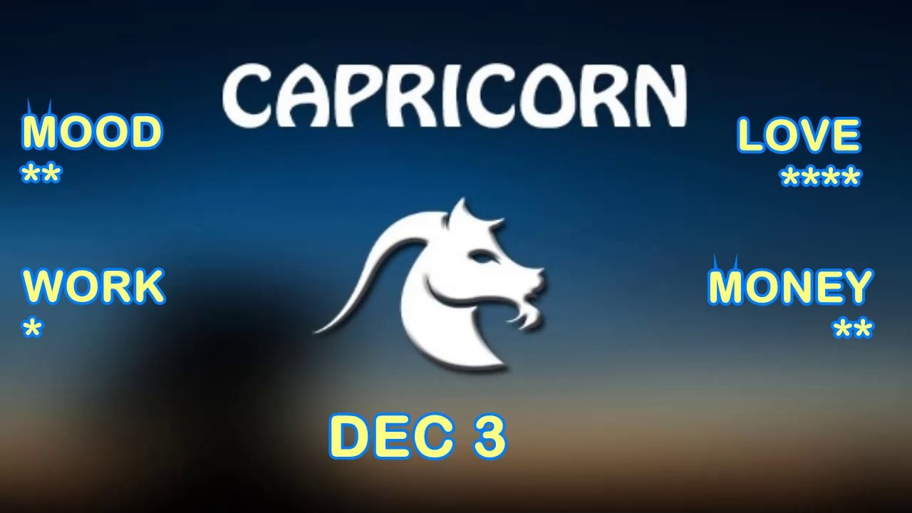 Capricorn Daily Horoscope December 3, 2014