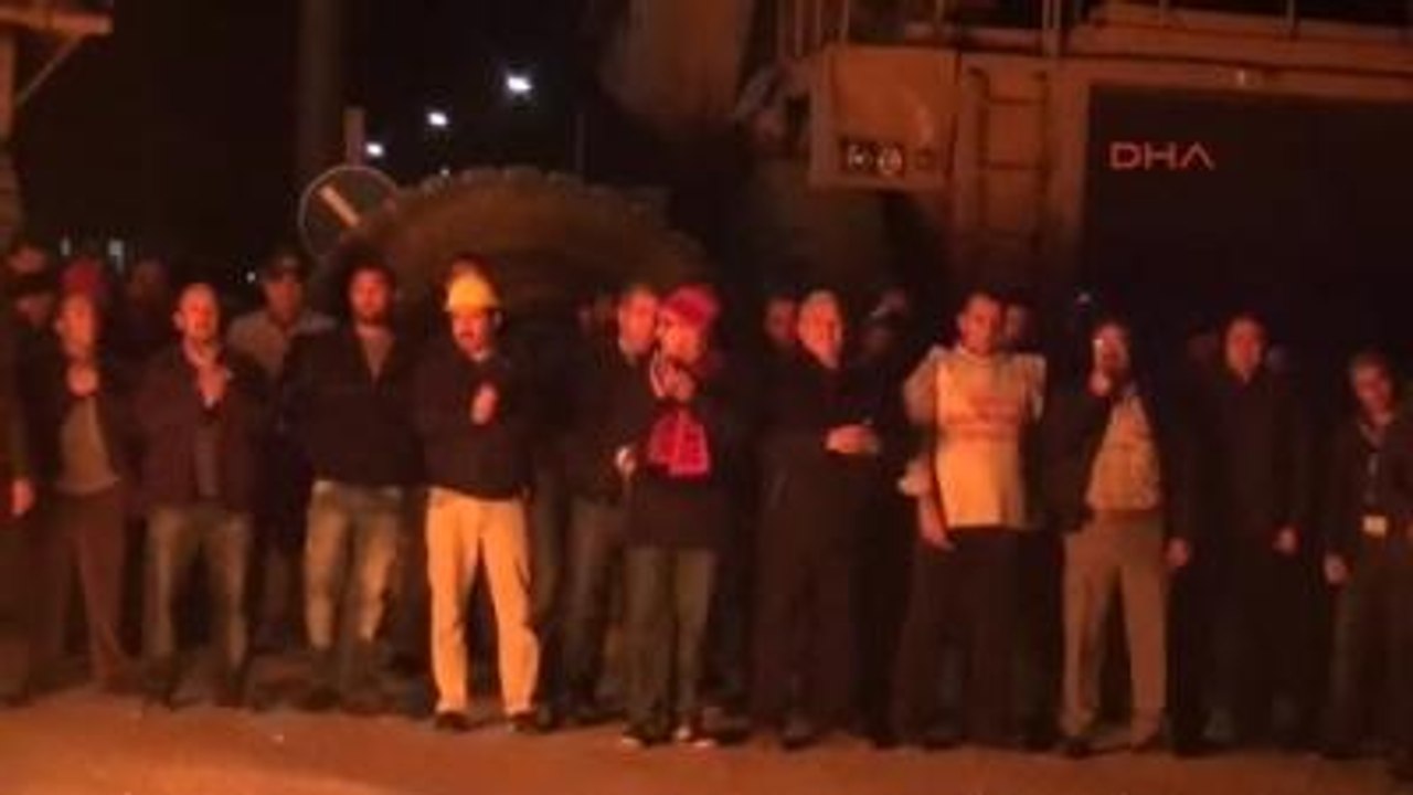Yatağan Termik Santral İşçilerinin Eylemi Devam Ediyor-2